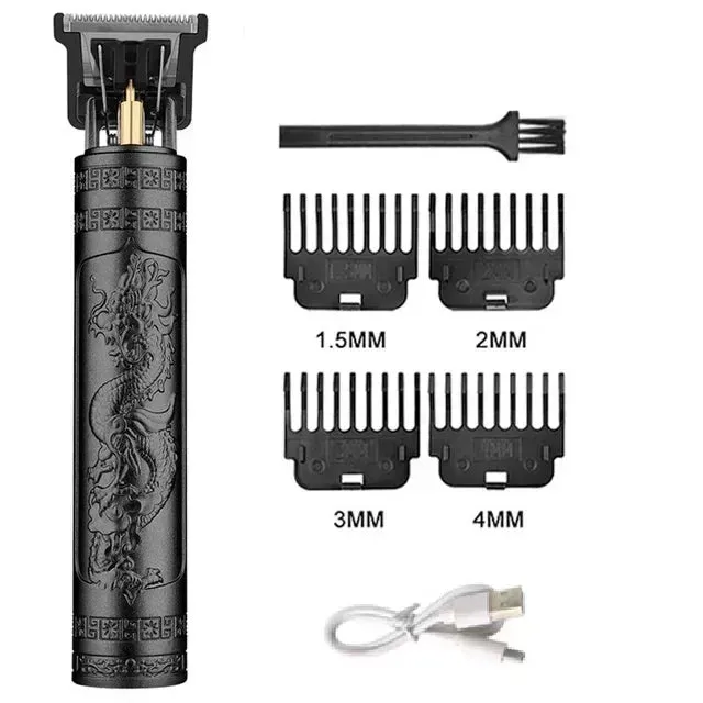 2024 New Vintage T9 Hair Cutting Machine Men's Electric Shaver Rechargeable Hair Trimmer Beard Clipper Barber Hair Cut Hot Sale