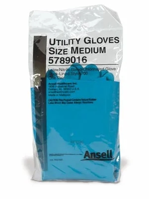 Ansell Latex/Nitrile Blend Utility Gloves Glove Utility Latex/Nitrilemd 12Pr/Bx 4Bx/Cs