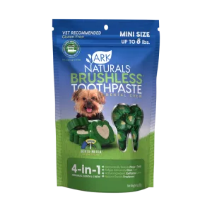 Ark Naturals Brushless Toothpaste Mini Dental Chews for Dogs