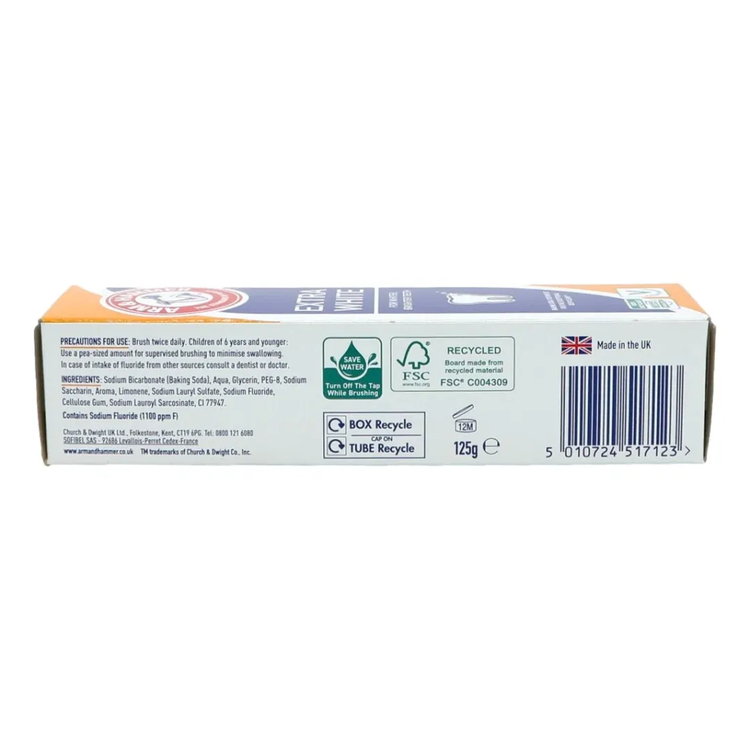 Arm & Hammer Extra White Toothpaste 125g (T)