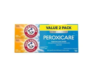 Arm & Hammer PeroxiCare Tartar Control Fluoride Toothpaste with Baking Soda & Peroxide - Keep Your Smile Bright and Healthy - Experience Unbeatable Protection Against Tartar Build-Up