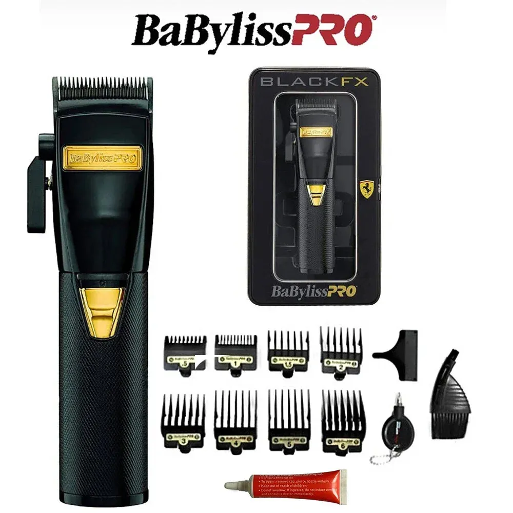 BaByIissPRO BLACKFX Metal Collection Cordless Hair Clipper FX870BN For Professional Barbers and Stylists