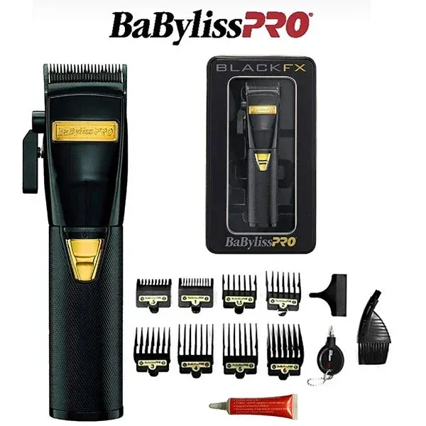 BaByIissPRO BLACKFX Metal Collection Cordless Hair Clipper FX870BN For Professional Barbers and Stylists