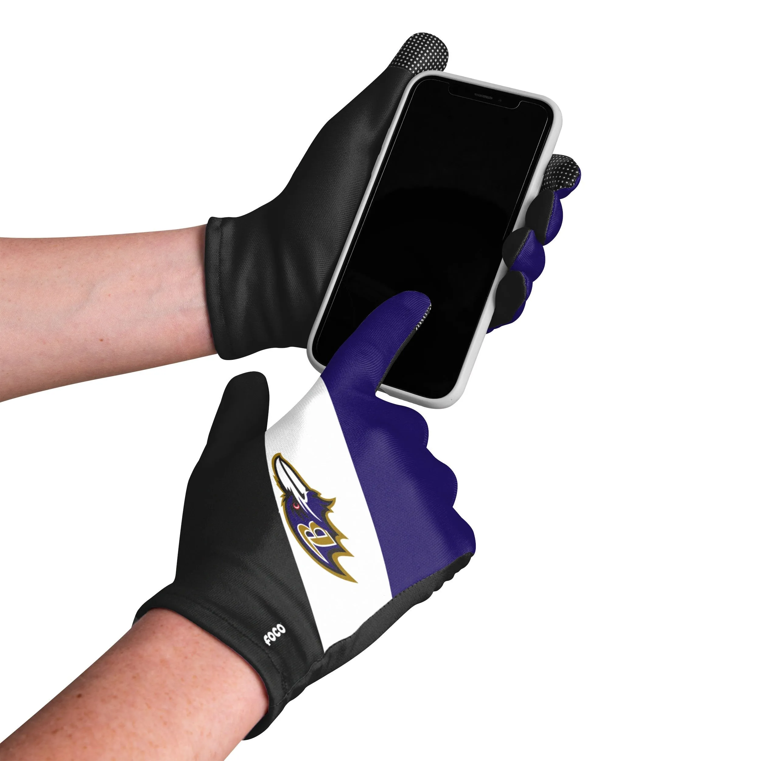 Baltimore Ravens NFL 2 Pack Reusable Stretch Gloves