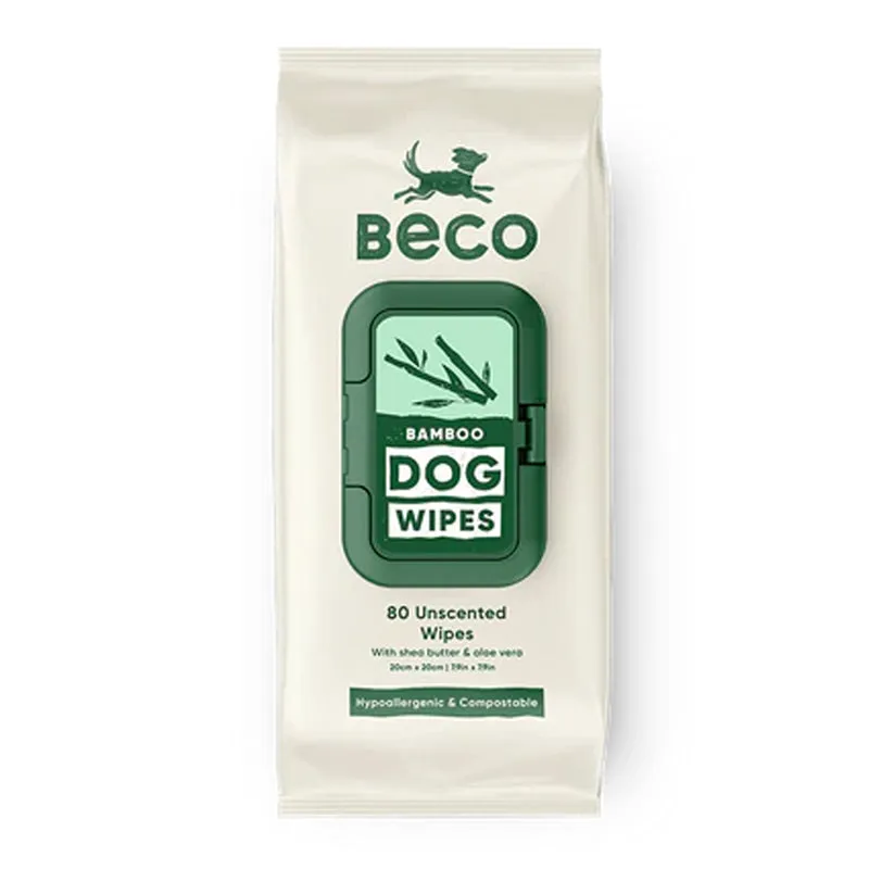 BeCo - Bamboo Dog Unscented Wipes 80pack