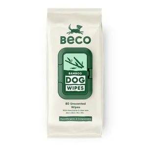 BeCo - Bamboo Dog Unscented Wipes 80pack