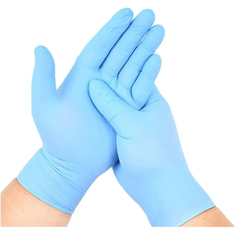 BestSafe Blue Nitrile Powder Free Disposable Gloves, Non-Sterile, 2.5 Mil, 100 Gloves Per Box, Sizes M-L