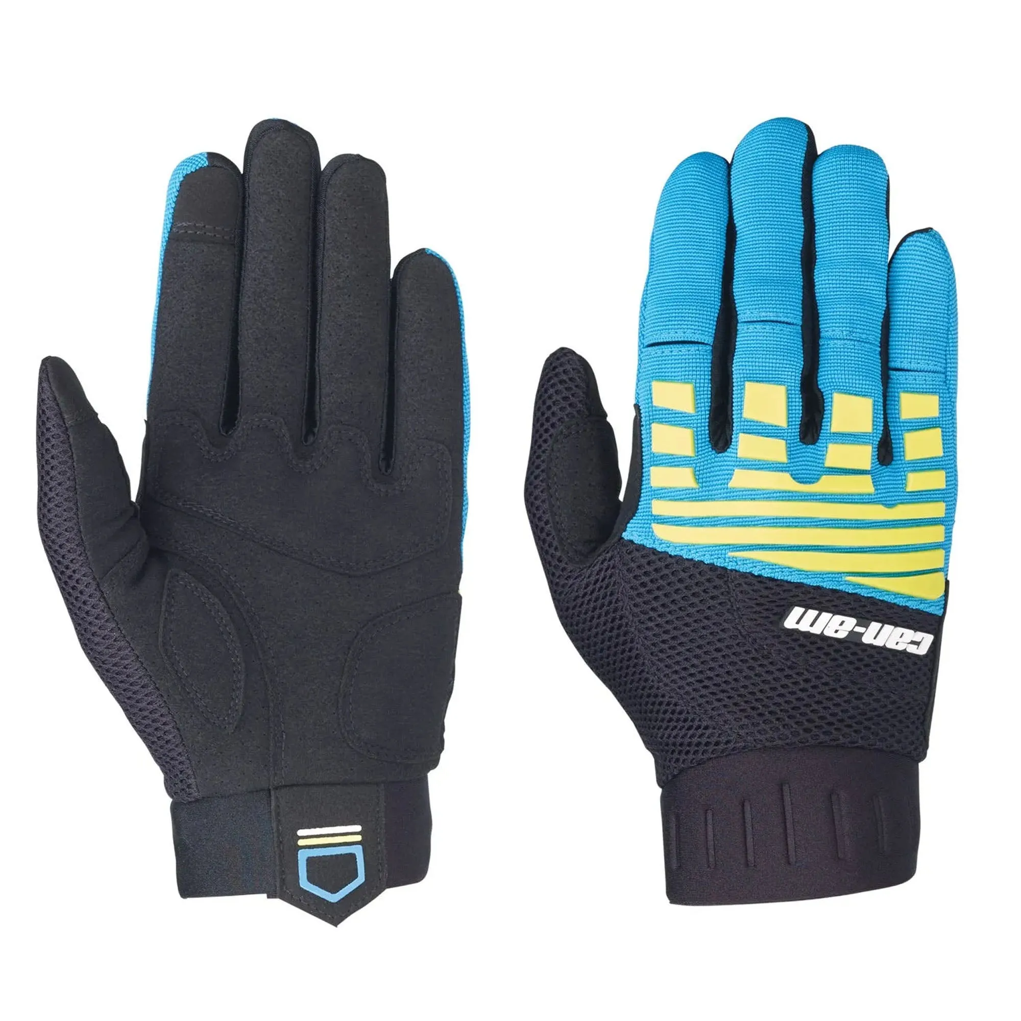 Can-Am  Steer Gloves Off-Road Touchscreen Ventilated Durable Comfortable Blue