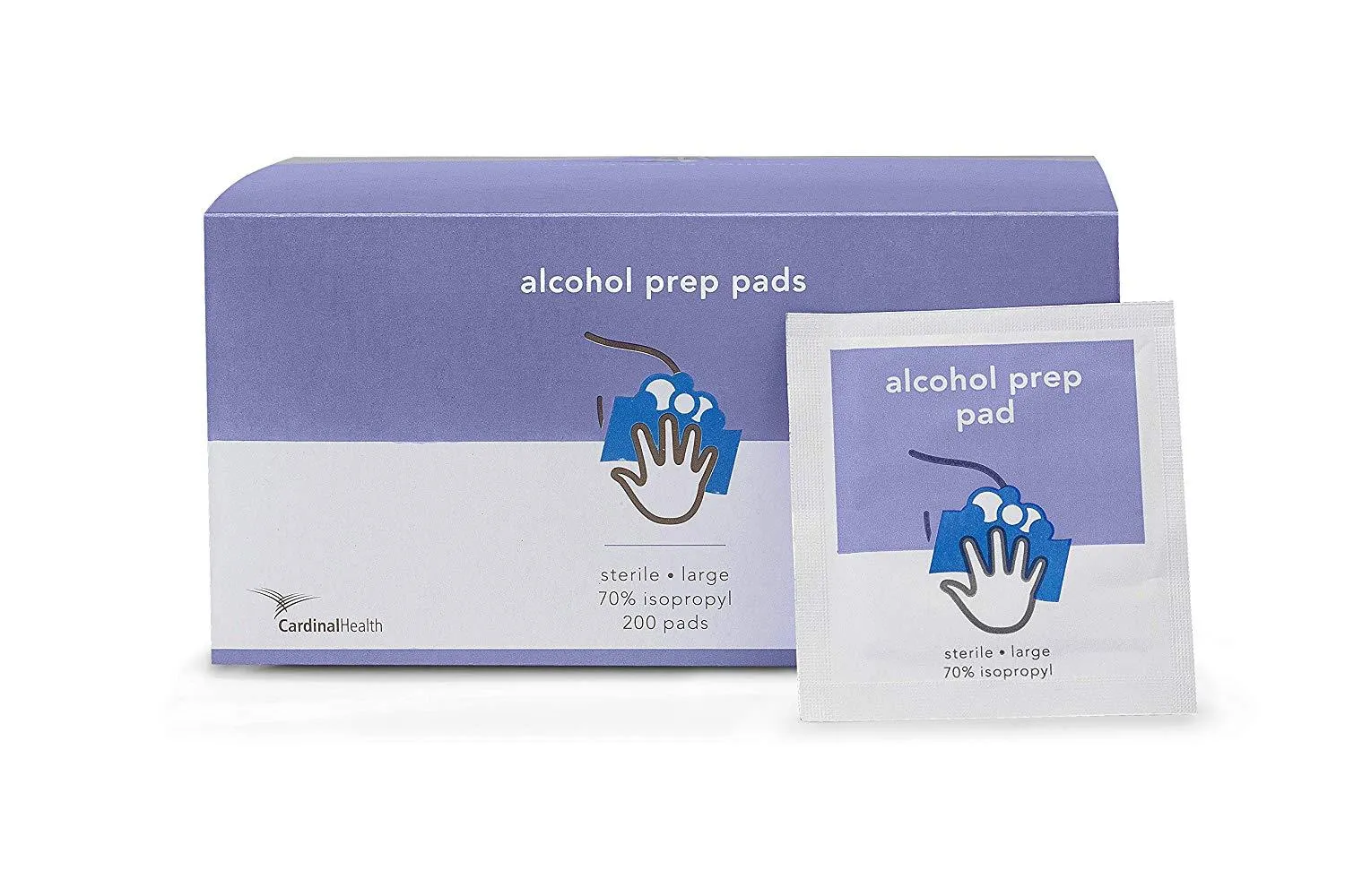 Cardinal Health™ Alcohol Prep Pad, 2-Ply Large