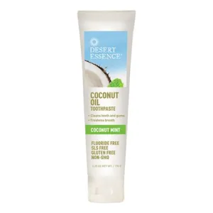 Coconut Oil Toothpaste Coconut Mint, 6.25 Oz By Desert Essence