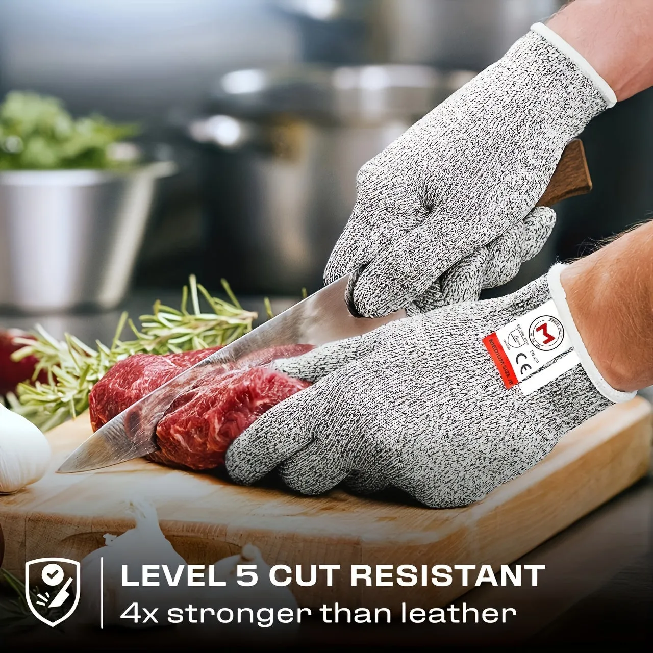 Cut Resistant Work Gloves Comfortable Food Grade Safe Protection