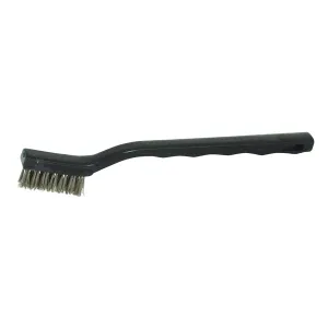 DQB 11353 Detail Brush, 1/2 in L Trim, Stainless Steel Bristle, 7-3/4 in OAL