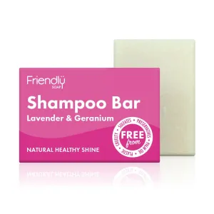 Friendly Lavender & Geranium Shampoo Bar 95g