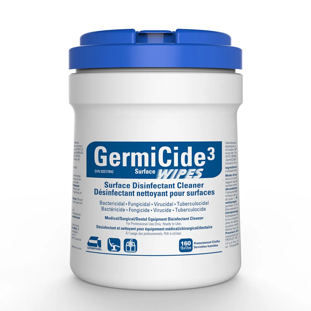 GermiCide3 Disinfectant Wipes