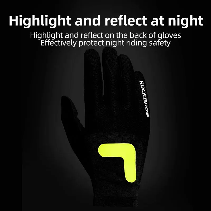 Gloves Reflective Breathable Elastic fabric