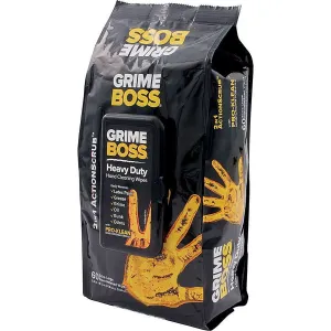 Grime Boss Cleaning Wipes - Pop-Up Dispenser - (60 Pack)