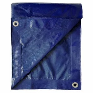 ITM MD-GT-BB-1220 12' x 20' Blue Polyethylene Storage Tarp Cover With Grommets - Quantity of 1