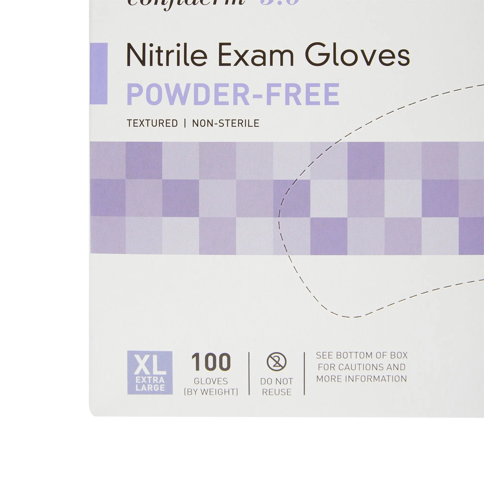 McKesson Confiderm® 3.0 Nitrile Exam Glove, Powder-Free, Extra Large, Blue