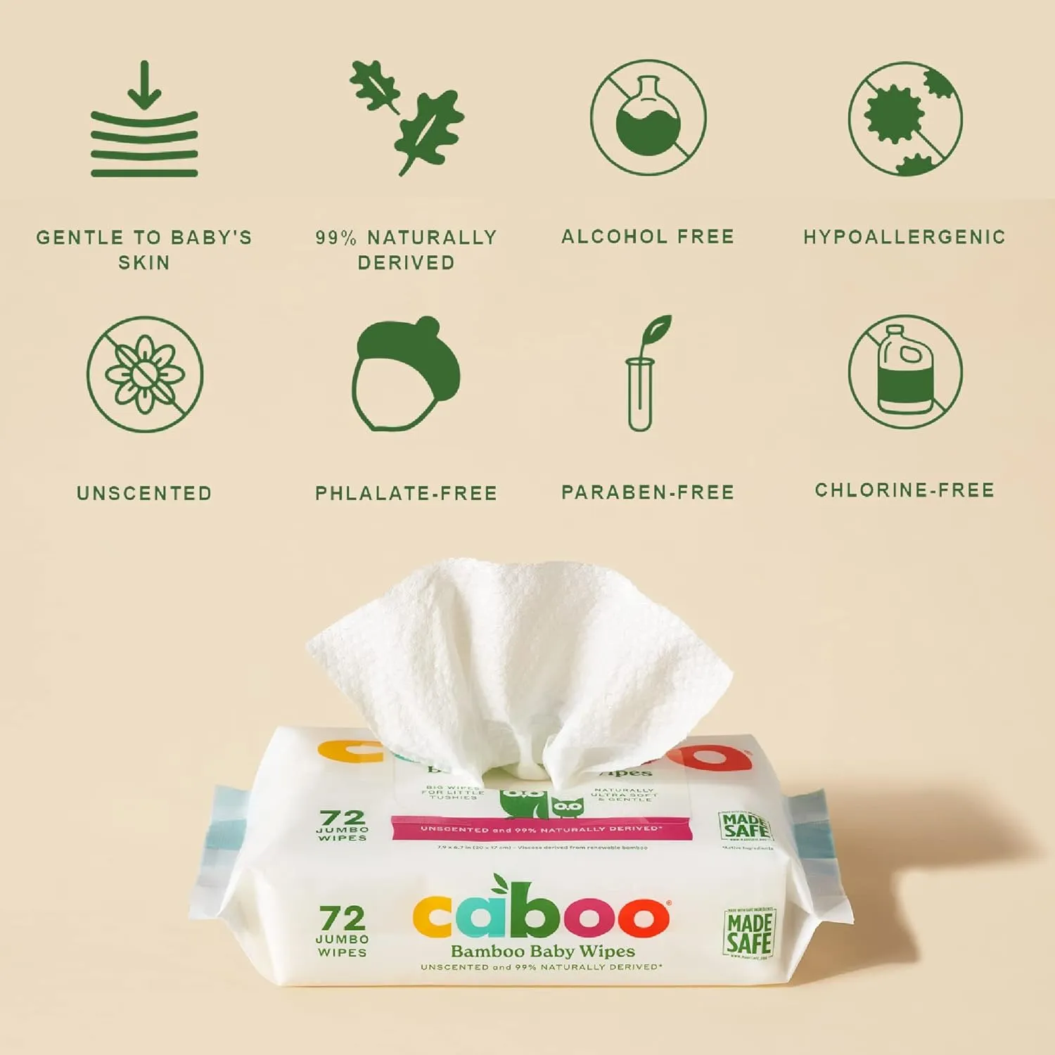 Natural Baby Wipes for Sensitive Skin