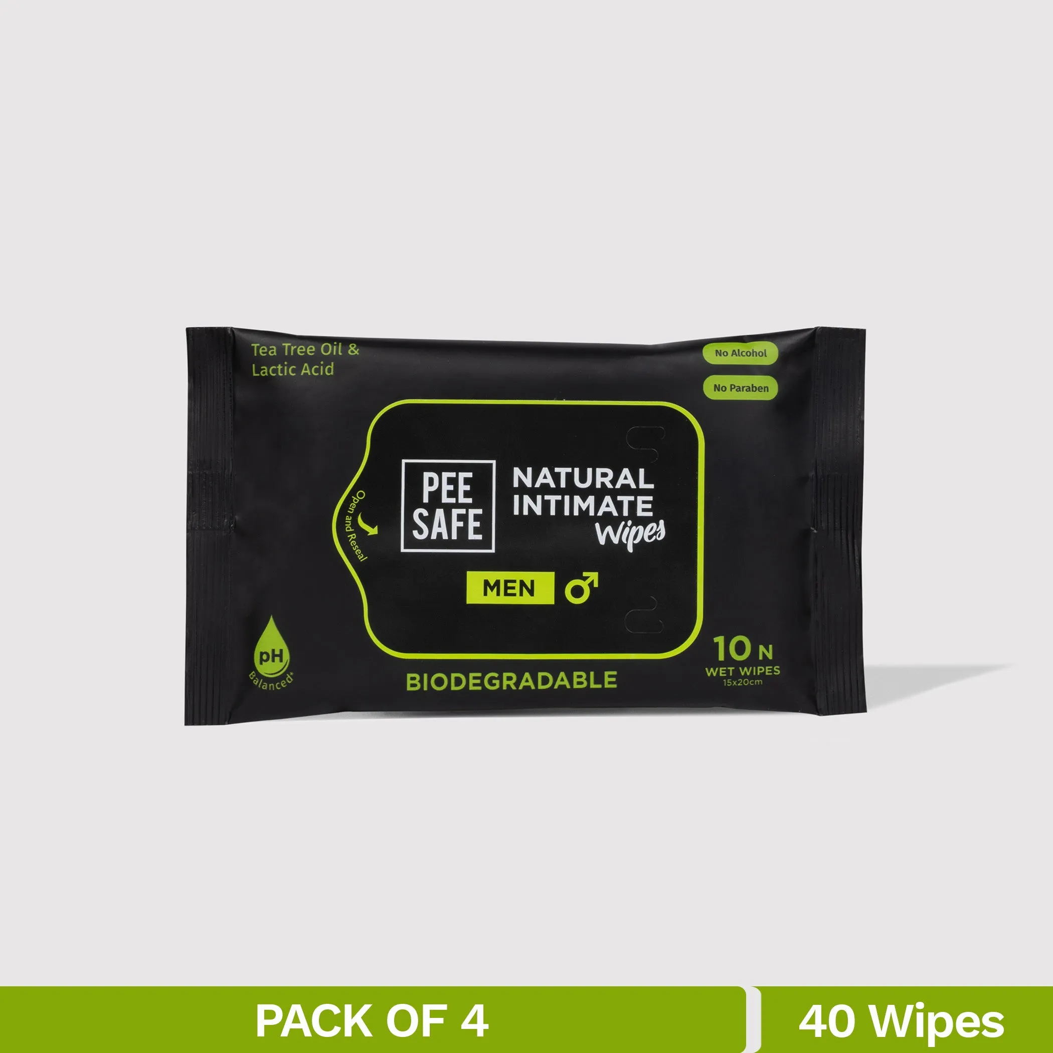 Natural Intimate Wipes For Men (40N) - BYOC