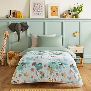 Night Lark® Junior - Animal Atlas - Childrens Coverless Duvet Set