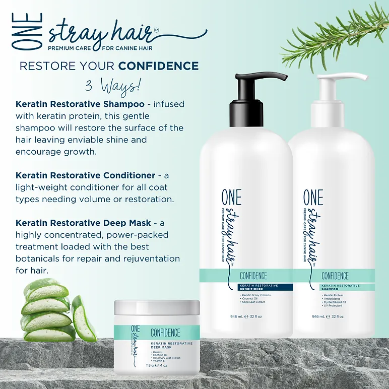 One Stray Hair Confidence Keratin Restorative Shampoo For Dogs