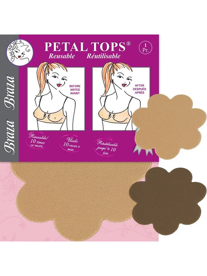 Petal Tops Reusable Nipple Covers- Beige