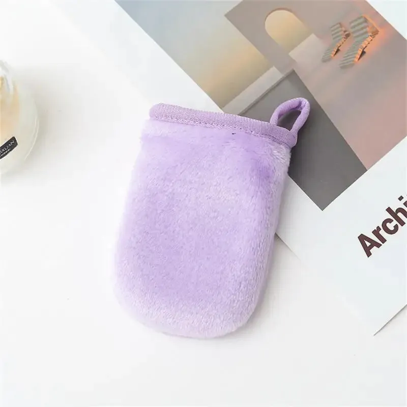 Pieces Professional Microfiber Face Cleansing Gloves Reusable Facial Cloth Pads Makeup Remover Glove Mitts Tool Unisex