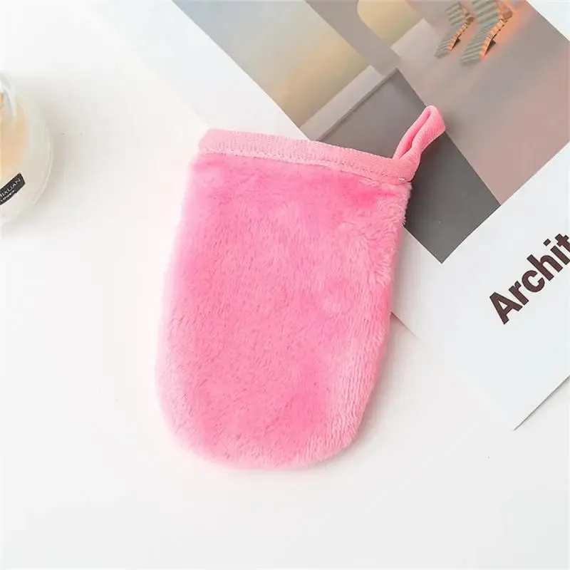 Pieces Professional Microfiber Face Cleansing Gloves Reusable Facial Cloth Pads Makeup Remover Glove Mitts Tool Unisex