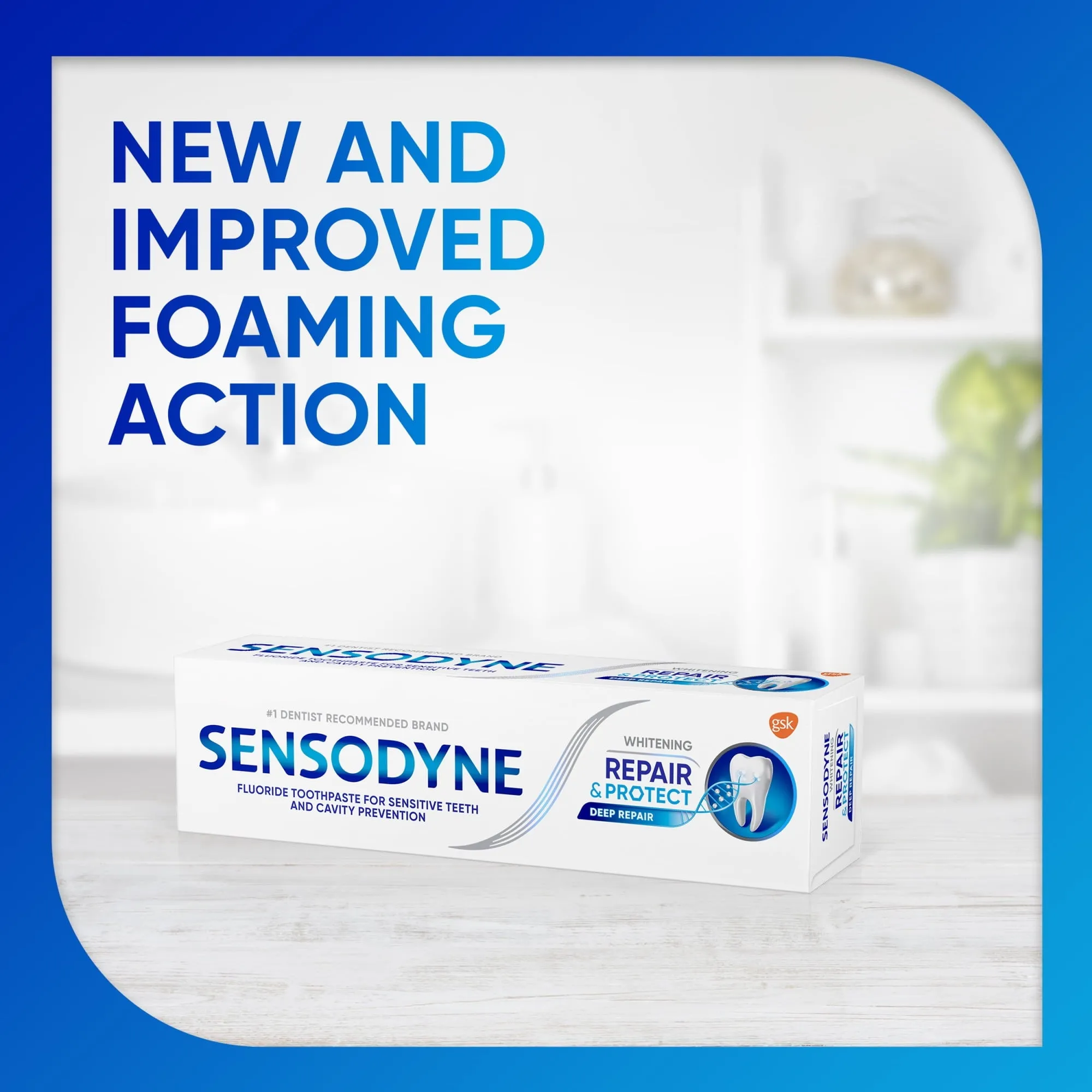 Sensodyne Repair and Protect Whitening Sensitive Toothpaste, 3.4 Oz, 2 Pack