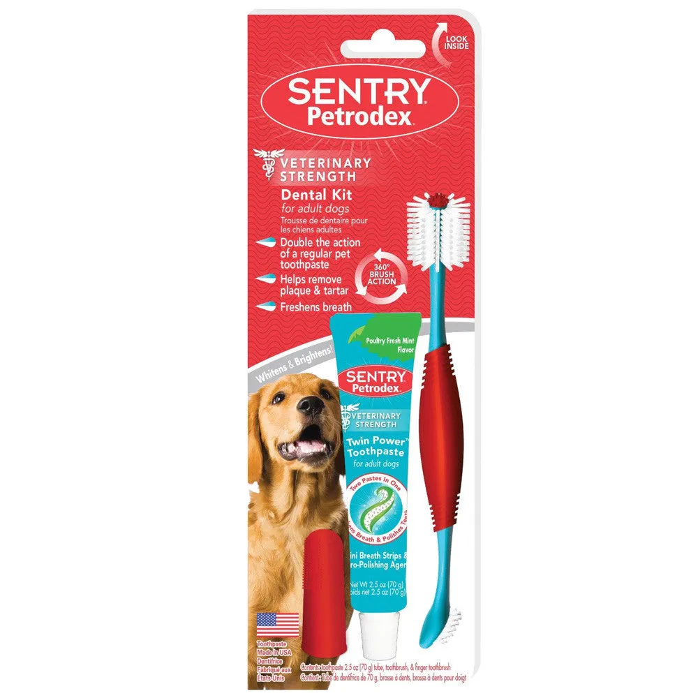 Sentry Petrodex Dental Kit for Adult Dogs