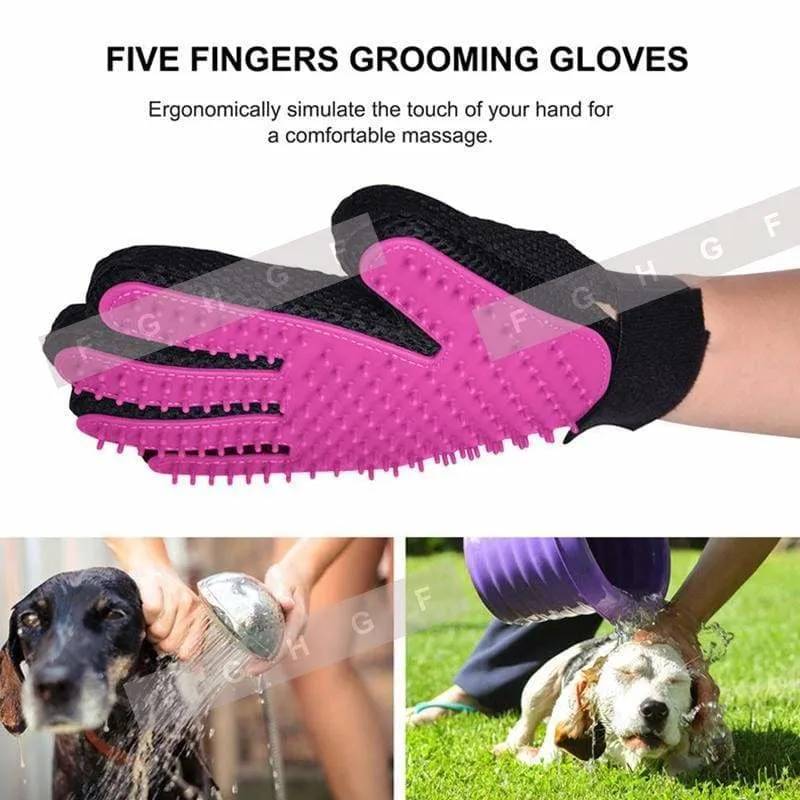 Silicone Cat Gloves Hair Comb Pet Bath Brush