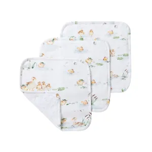 Snuggle Hunny Organic Wash Cloths - Duck Pond