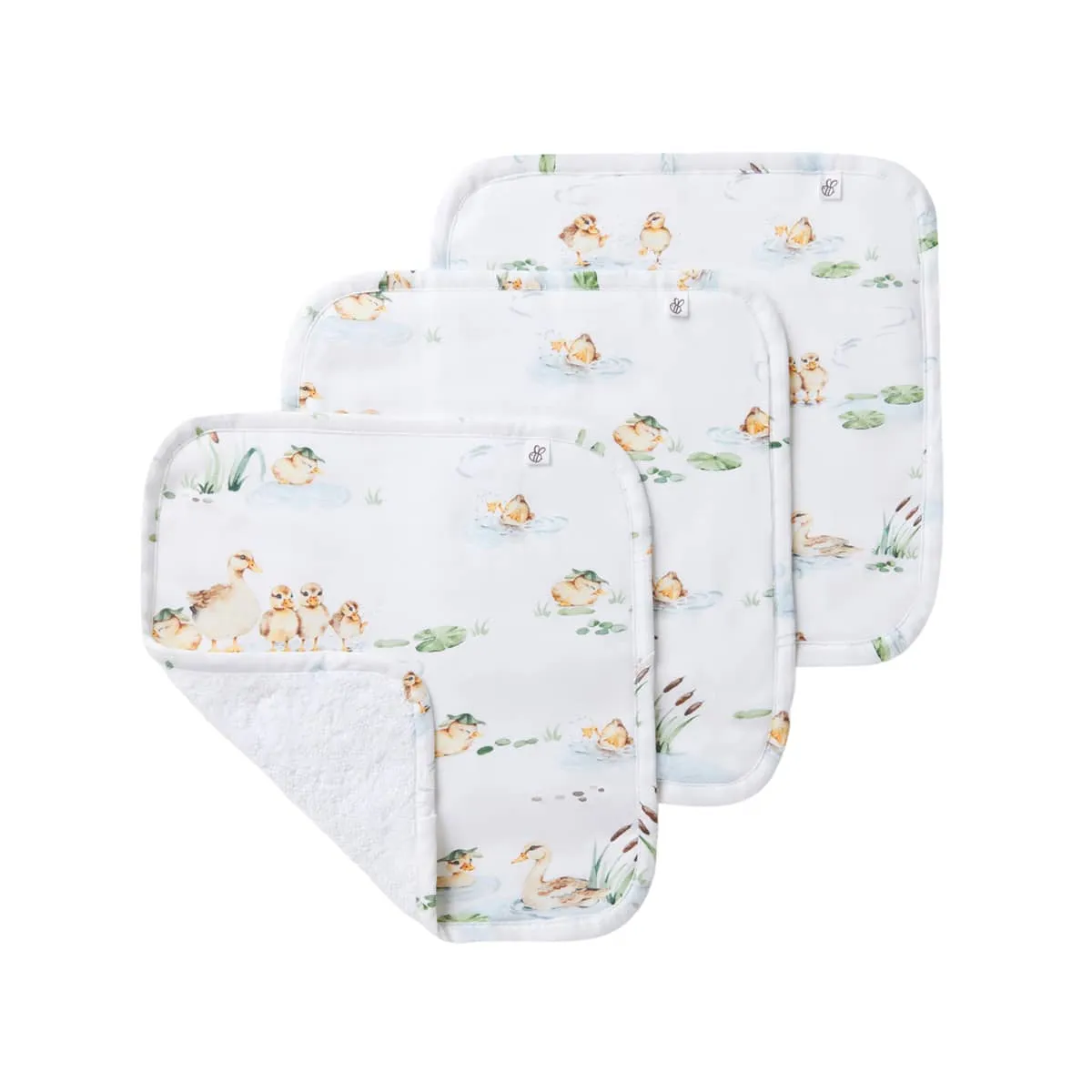 Snuggle Hunny Organic Wash Cloths - Duck Pond