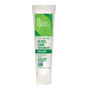 Tea Tree Oil Ultracare ToothPaste Mega Mint, 6.25 oz By Desert Essence