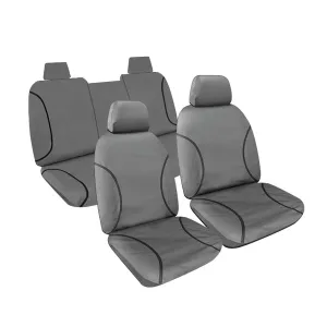 Tradies Canvas Seat Covers Suits Holden Colorado (RC) Dual Cab/All Badges/Bucket Seats 5/2008-3/2012 Grey