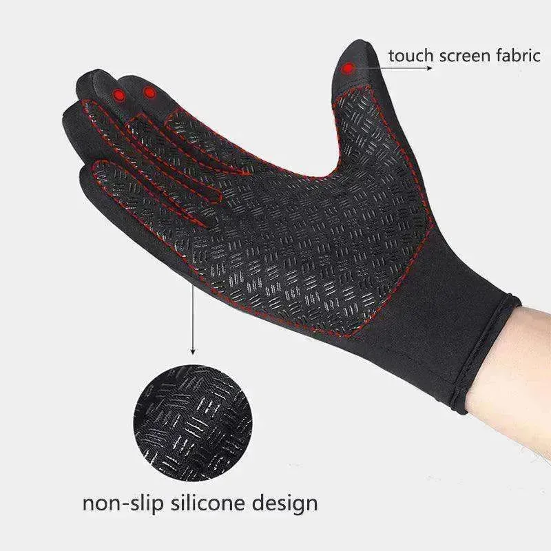 Waterproof Touch Screen Polar Fleece Motorcycle Riding Gloves