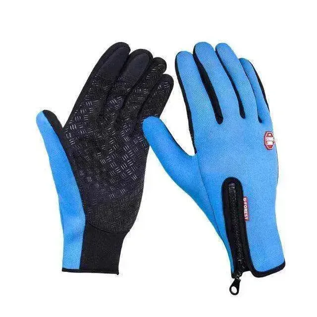 Waterproof Touch Screen Polar Fleece Motorcycle Riding Gloves