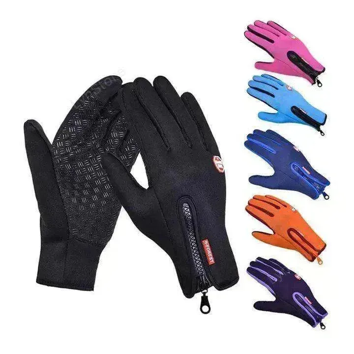 Waterproof Touch Screen Polar Fleece Motorcycle Riding Gloves