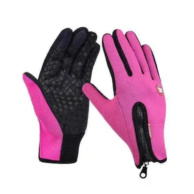 Waterproof Touch Screen Polar Fleece Motorcycle Riding Gloves