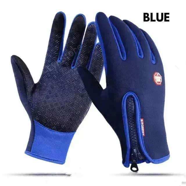 Waterproof Touch Screen Polar Fleece Motorcycle Riding Gloves